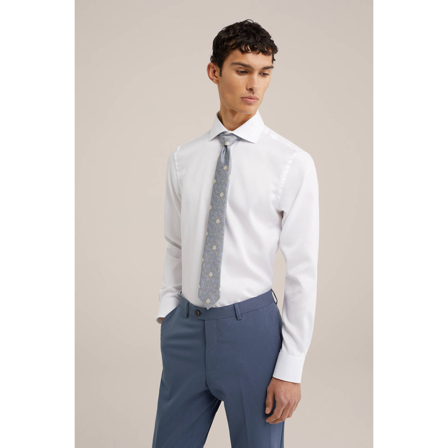 WE Fashion Tall fit overhemd wit