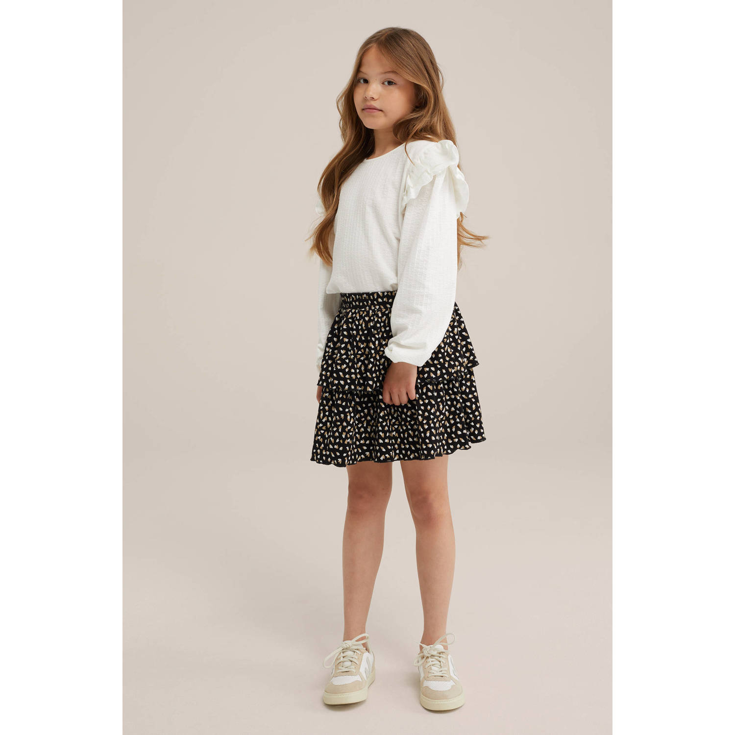 WE Fashion strokenrok zwart