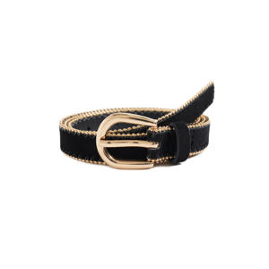 riem met contract stiksels zwart