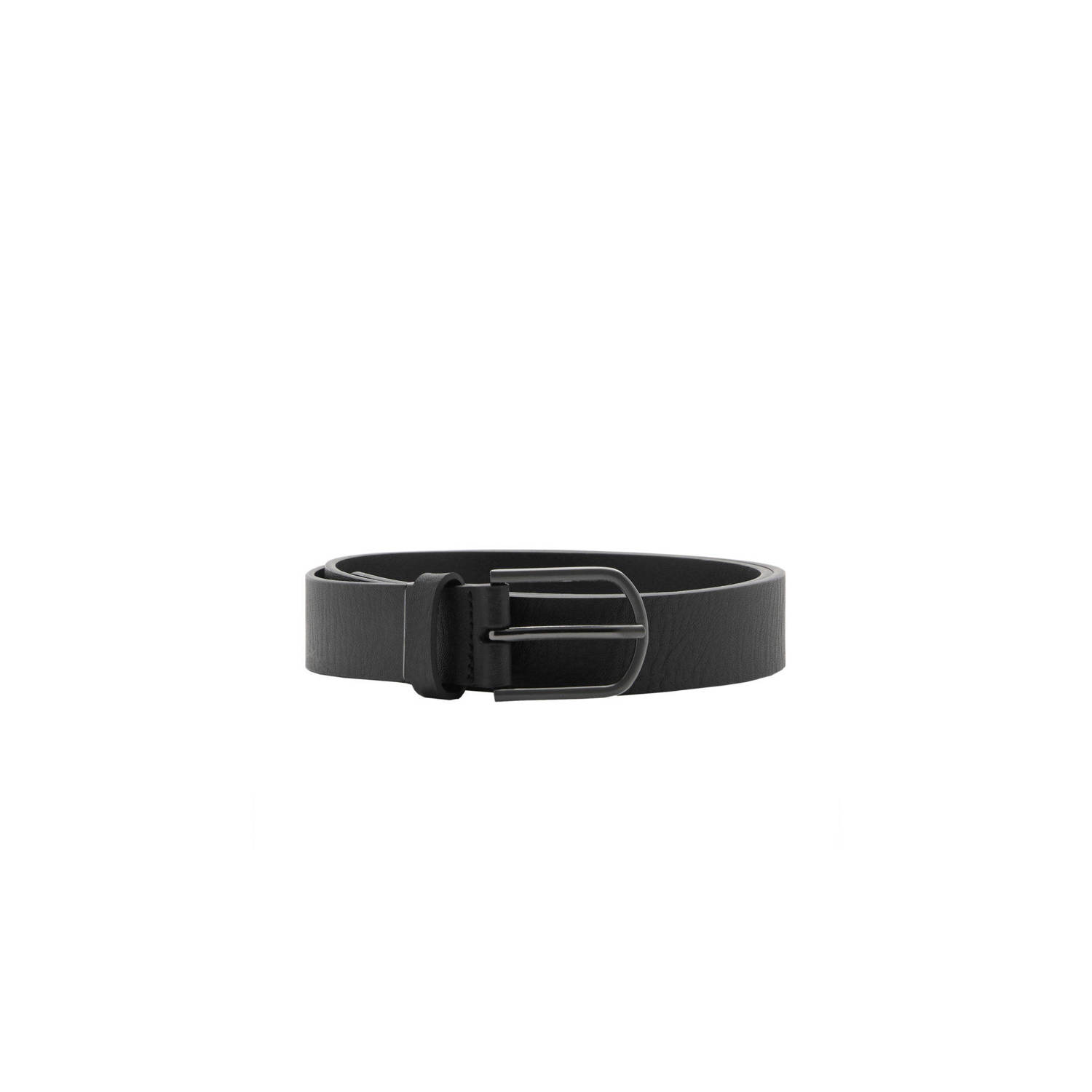 Mango Man leren riem zwart