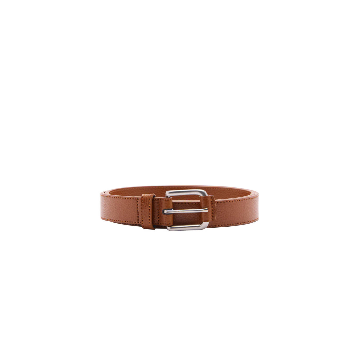 Mango Man leren riem cognac