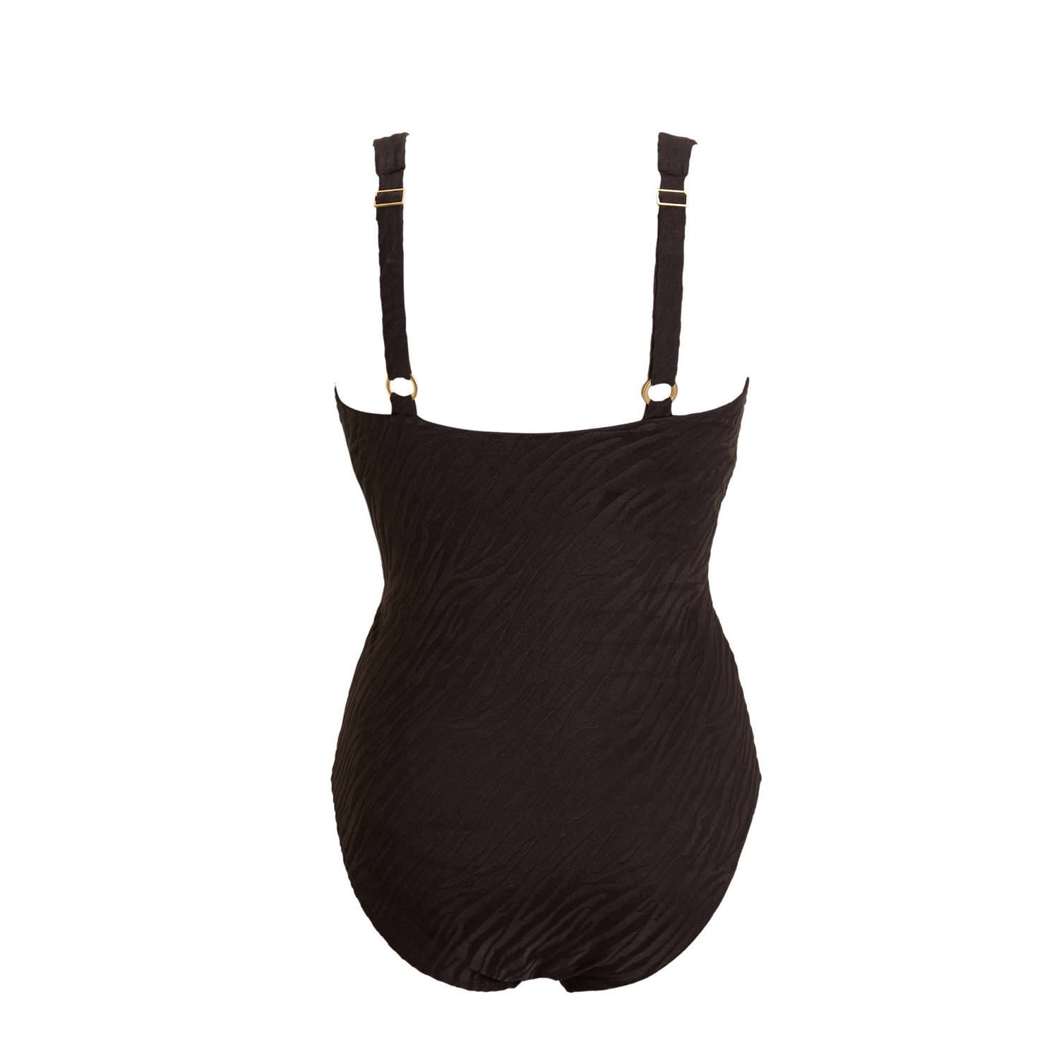 BEACHWAVE Curve corrigerend badpak zwart