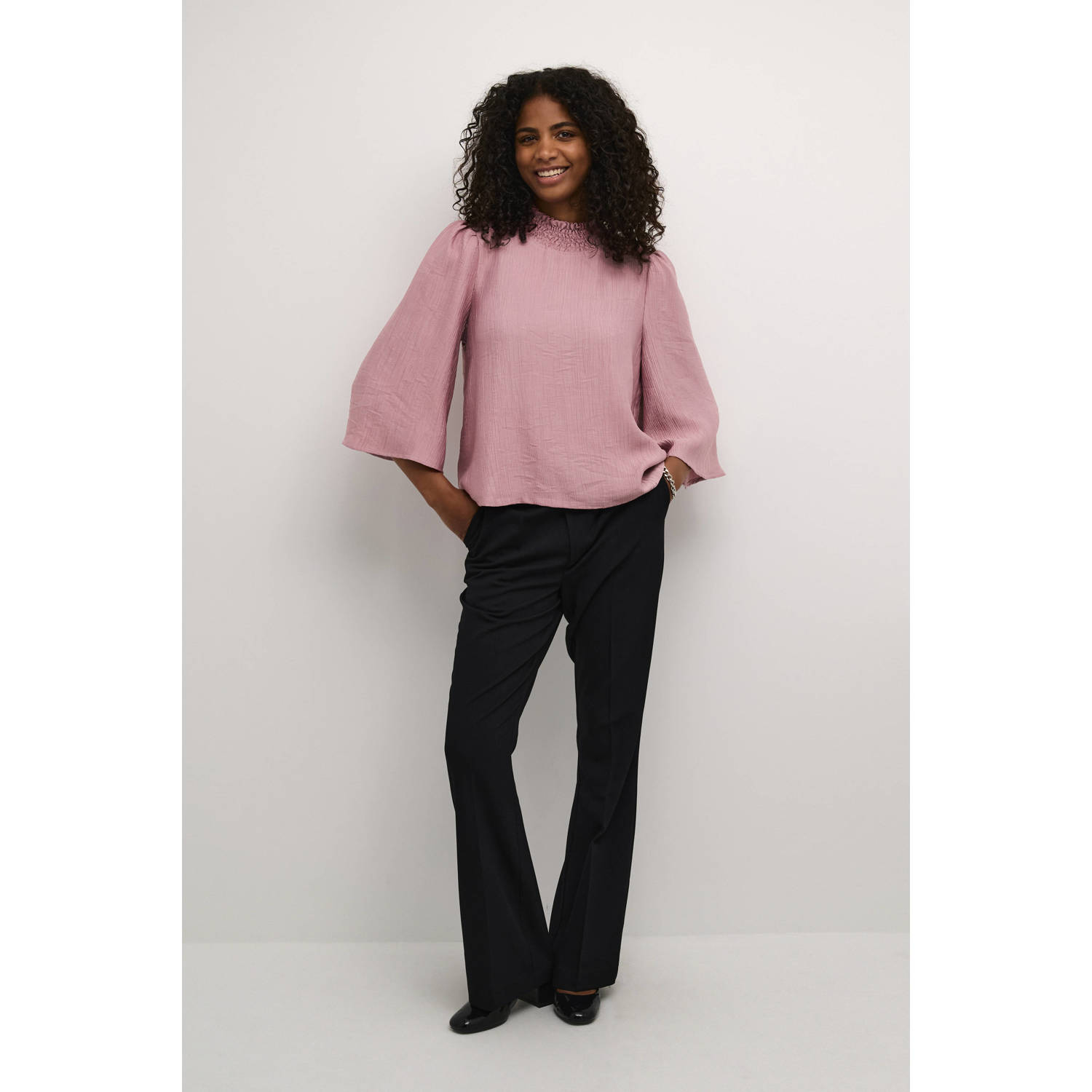 Kaffe top KAvictoria roze