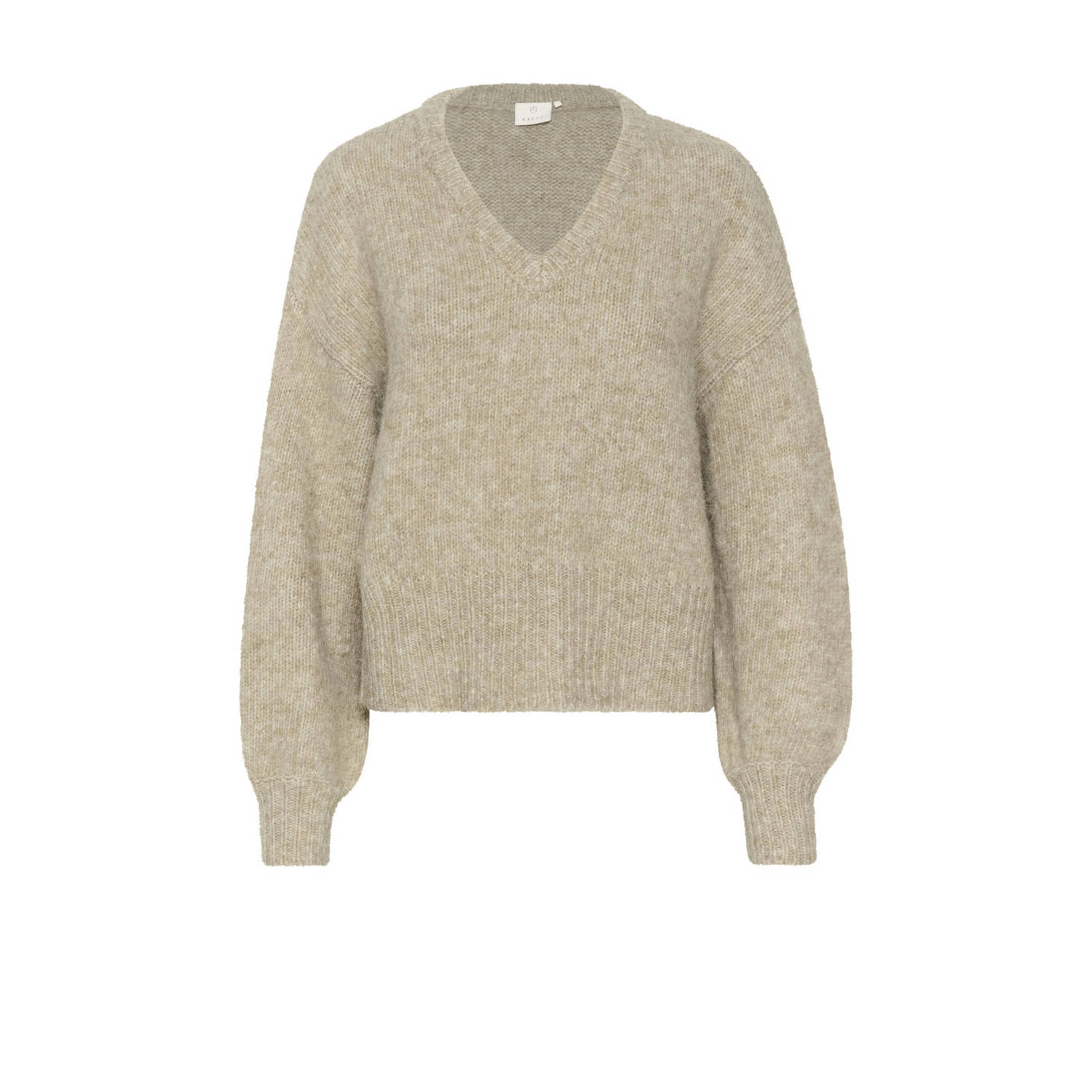 Kaffe gebreide trui KAtrina beige