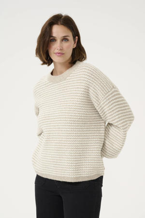 gebreide trui beige