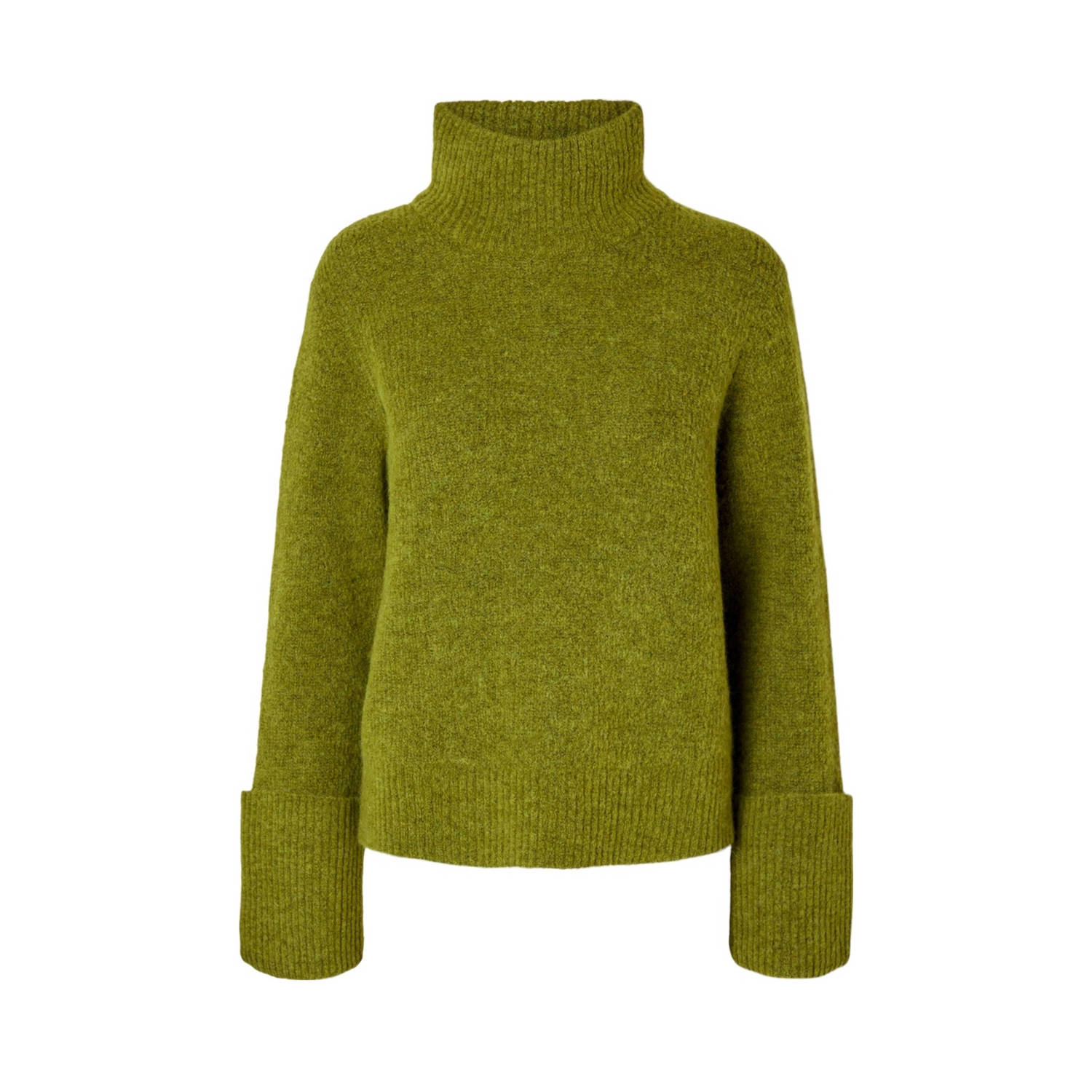 Selected Femme Gebreide pullover met opstaande kraag model 'SIA'