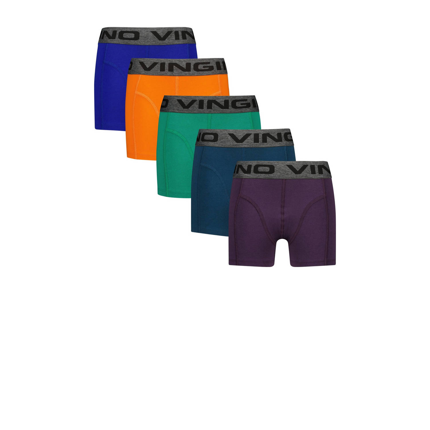 Vingino boxershort Weekly color set van 5 blauw multicolor