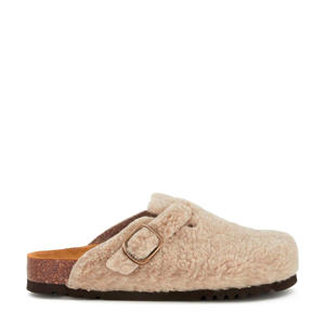 teddy clogs taupe