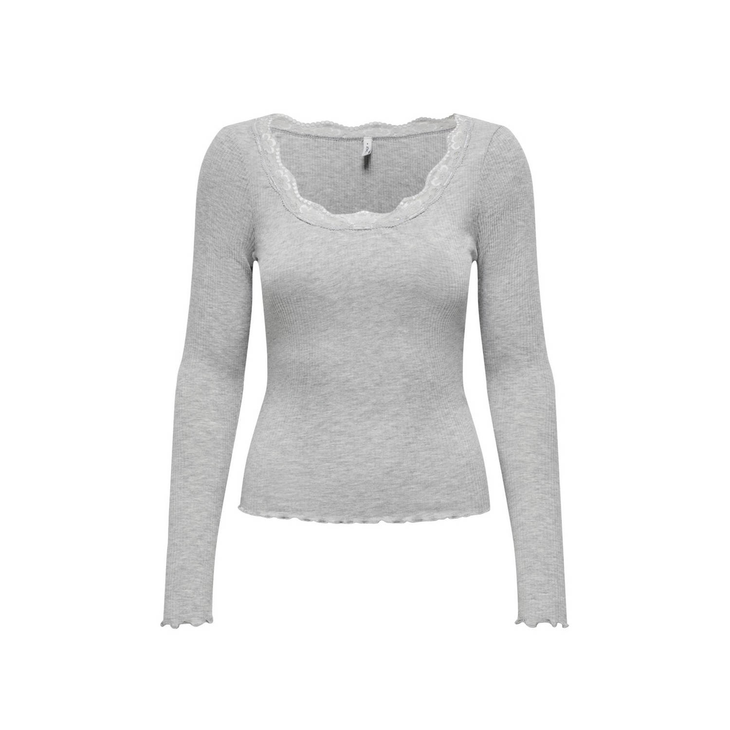 Only Top met lange mouwen en ronde hals model 'XENA'