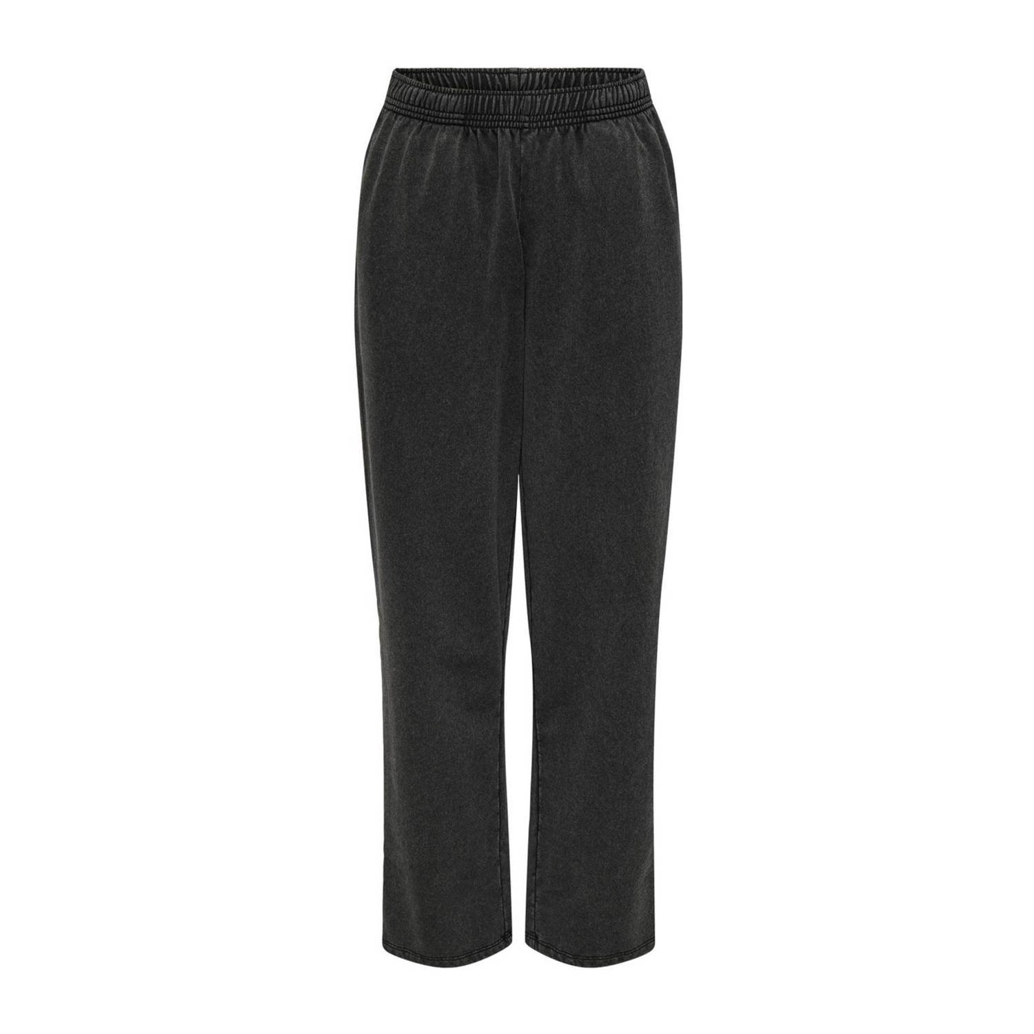 ONLY wide leg joggingbroek ONLLUCINDA zwart