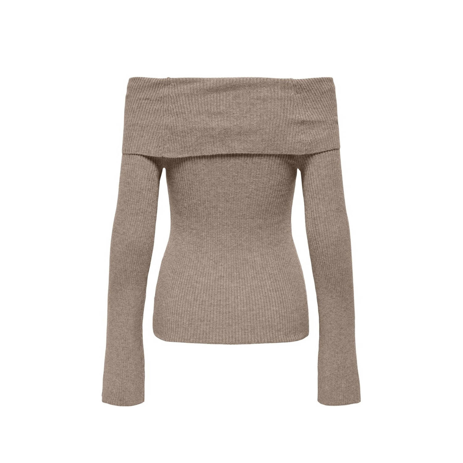 ONLY off shoulder top ONLJAYDEN lichtbruin