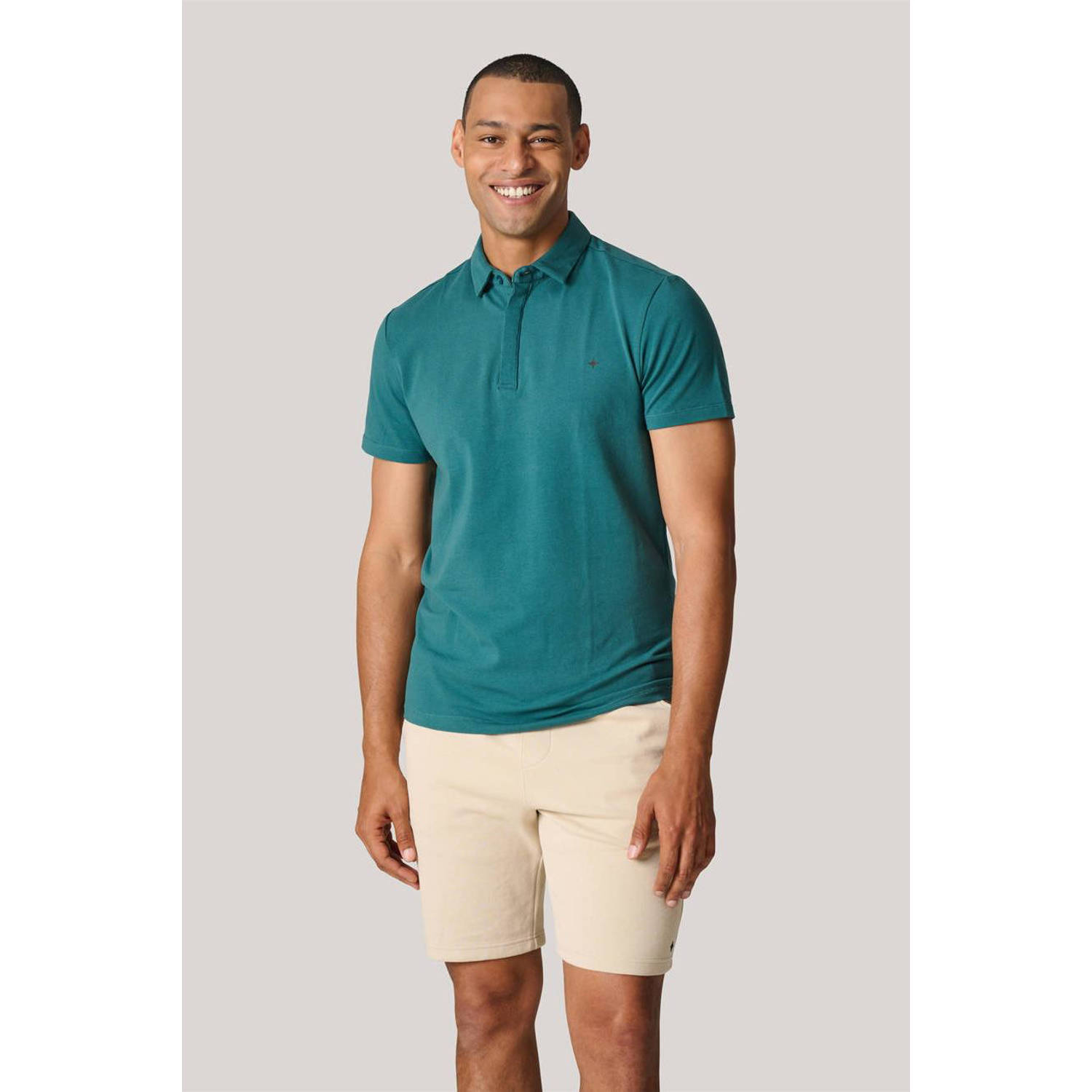 Shoeby regular fit T-shirt met logo dark turquoise