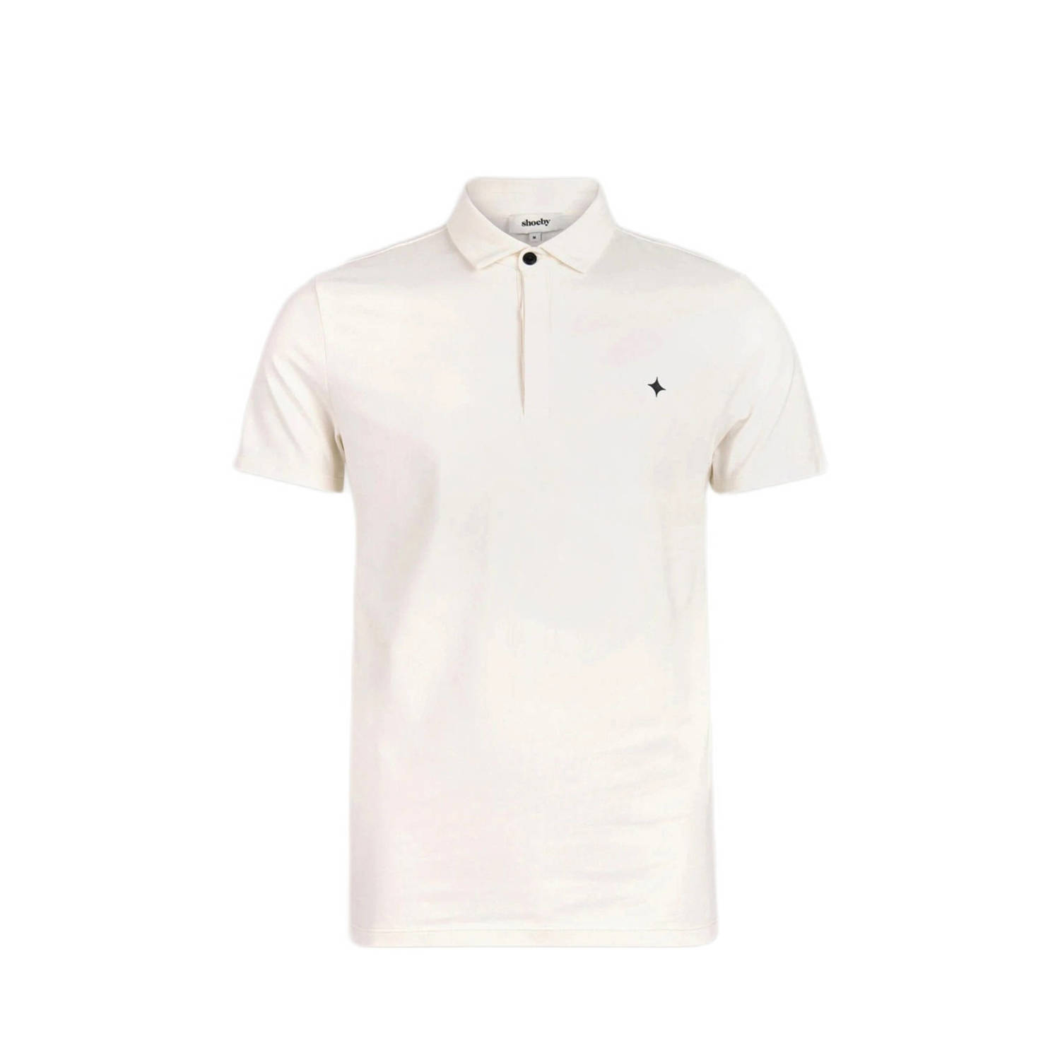 Shoeby regular fit polo met logo ecru