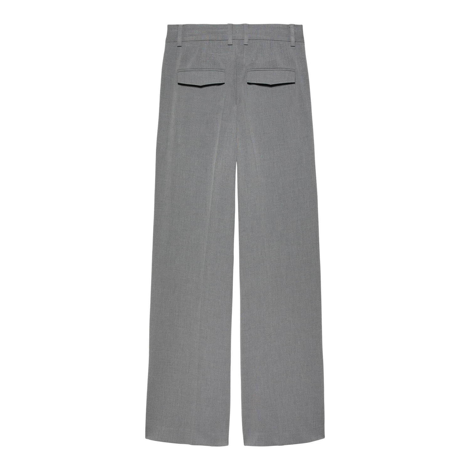 Catwalk Junkie high waist straight fit broek grijs