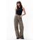 Catwalk Junkie regular waist loose jeans met panterprint bruin/zwart