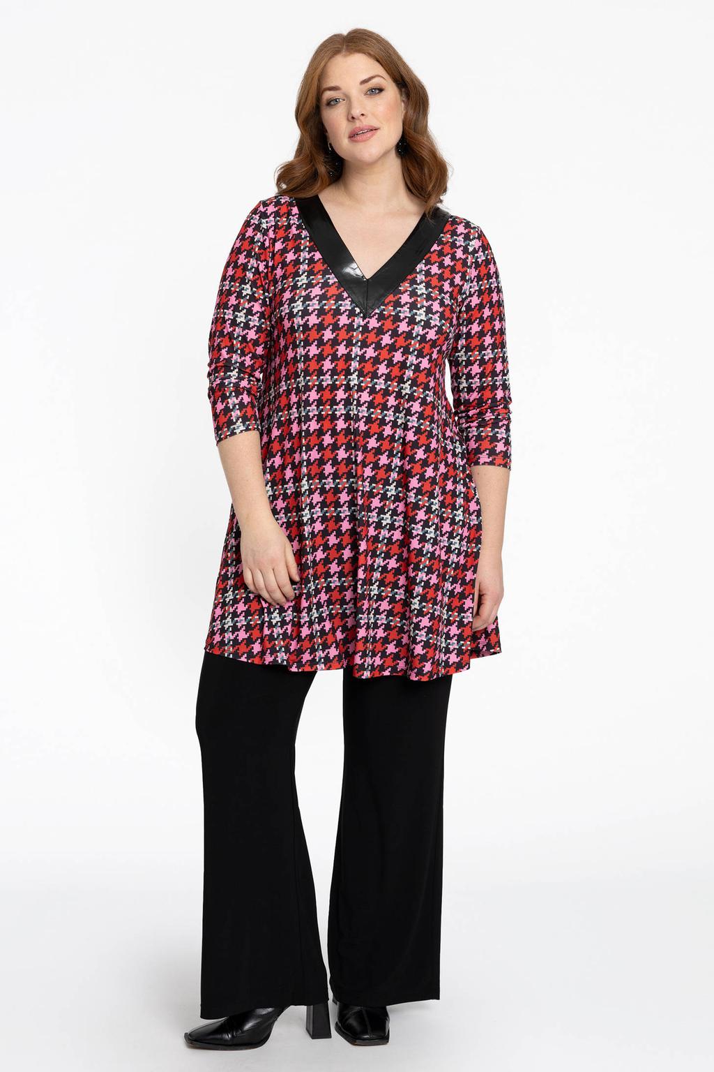YOEK tuniek met all over print rood
