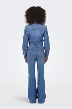 high waist flared jeans ONLHENNI light blue denim