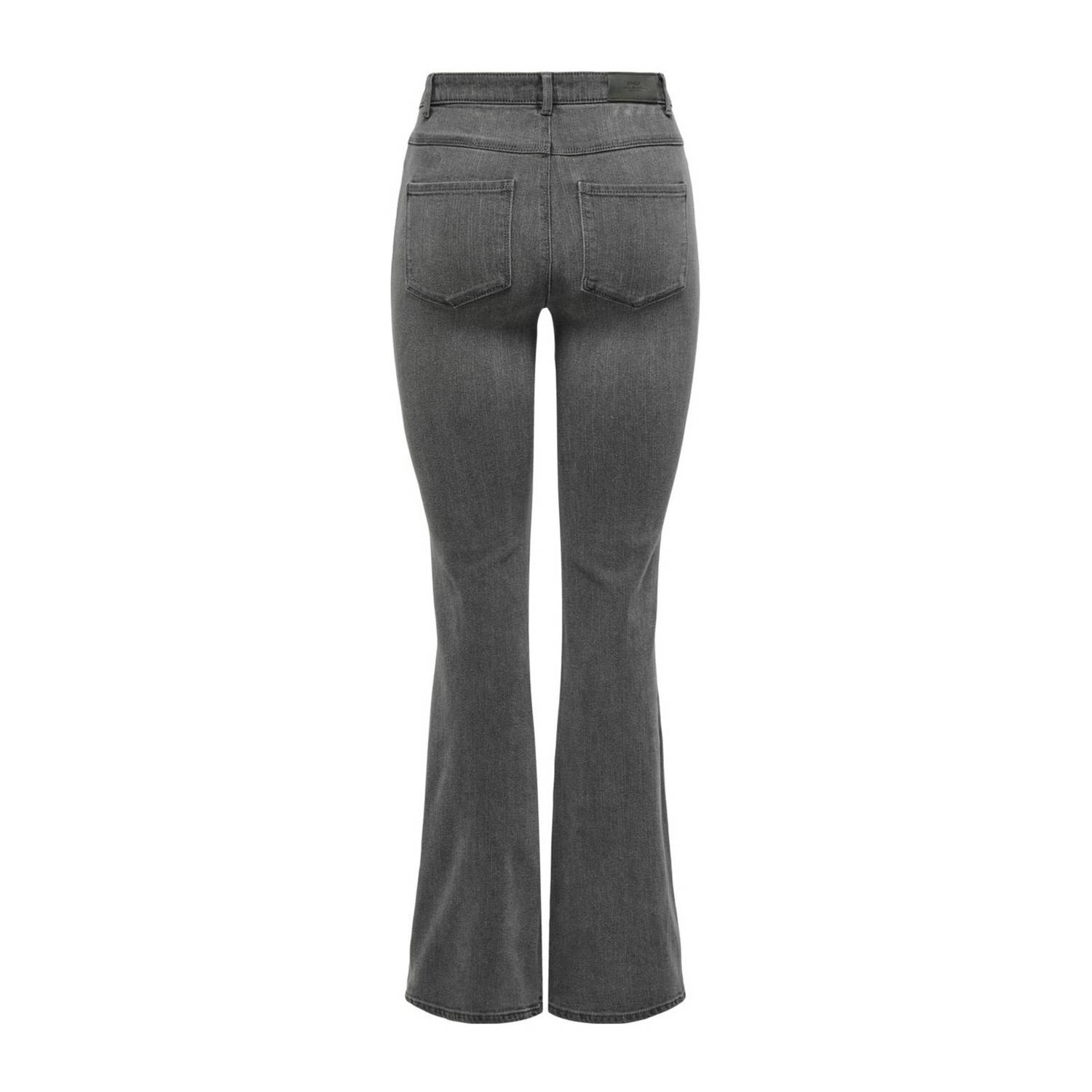 ONLY high waist flared jeans ONLHENNI grey denim