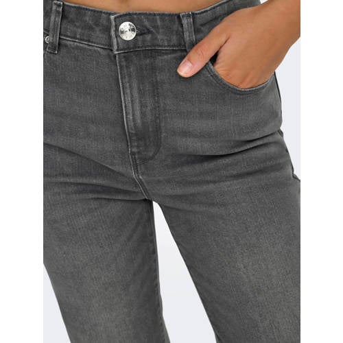 ONLY high waist flared jeans ONLHENNI grey denim afbeelding