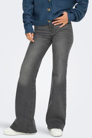 high waist flared jeans ONLHENNI grey denim
