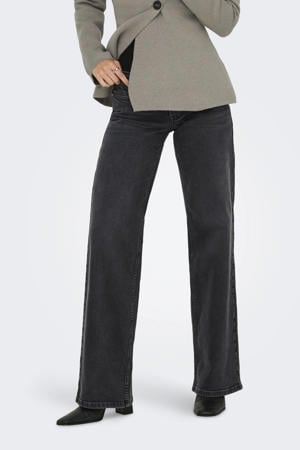 low waist wide leg jeans ONLJUDY black denim