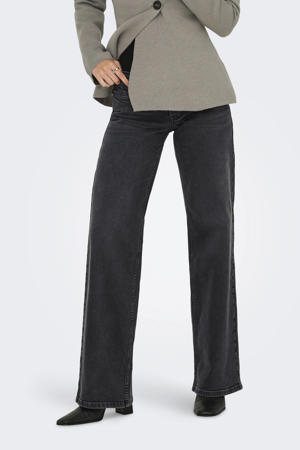 low waist wide leg jeans ONLJUDY black denim