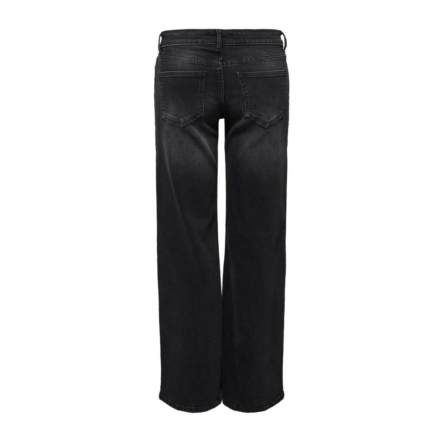 ONLY low waist wide leg jeans ONLJUDY black denim