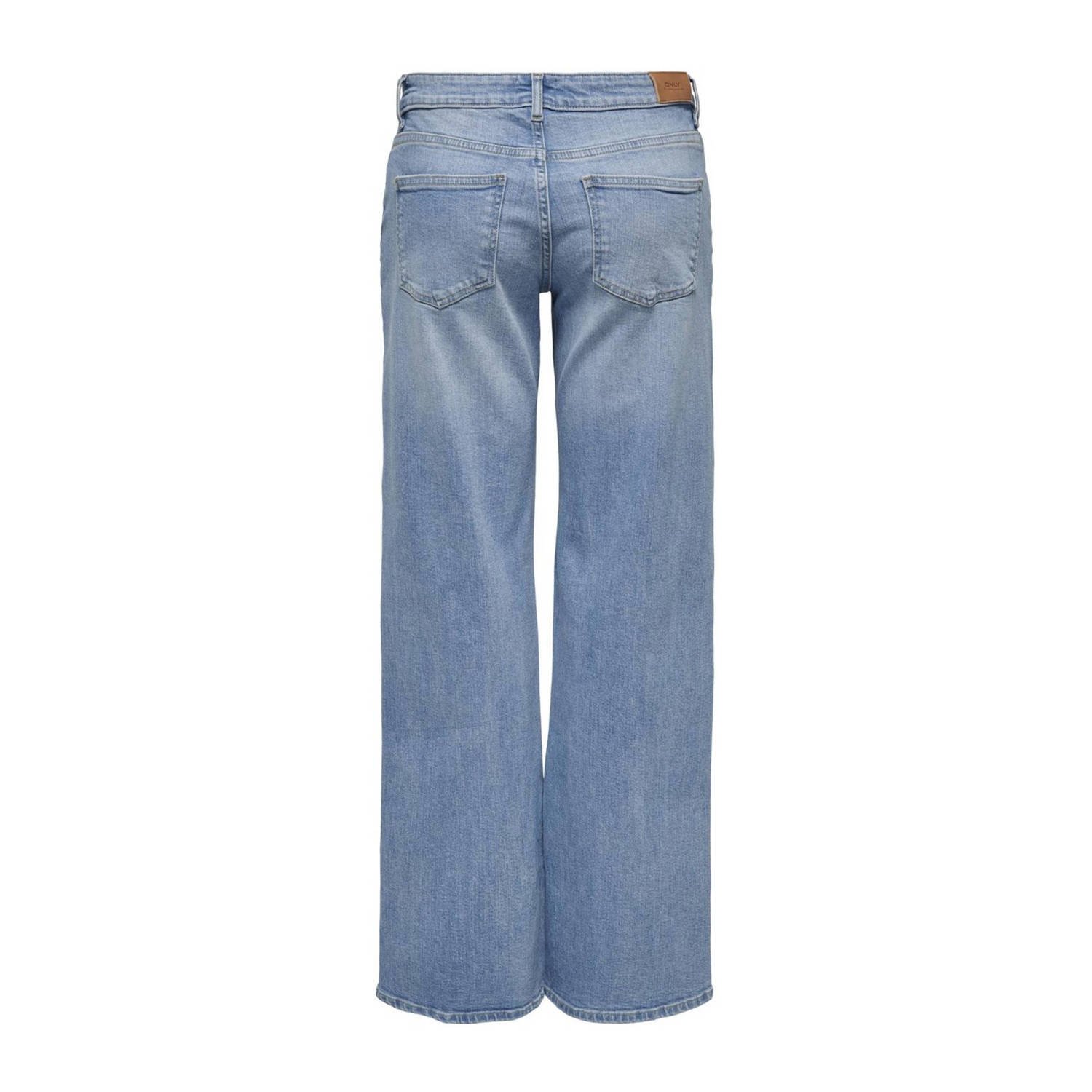 ONLY low waist wide leg jeans ONLJUDY light blue denim