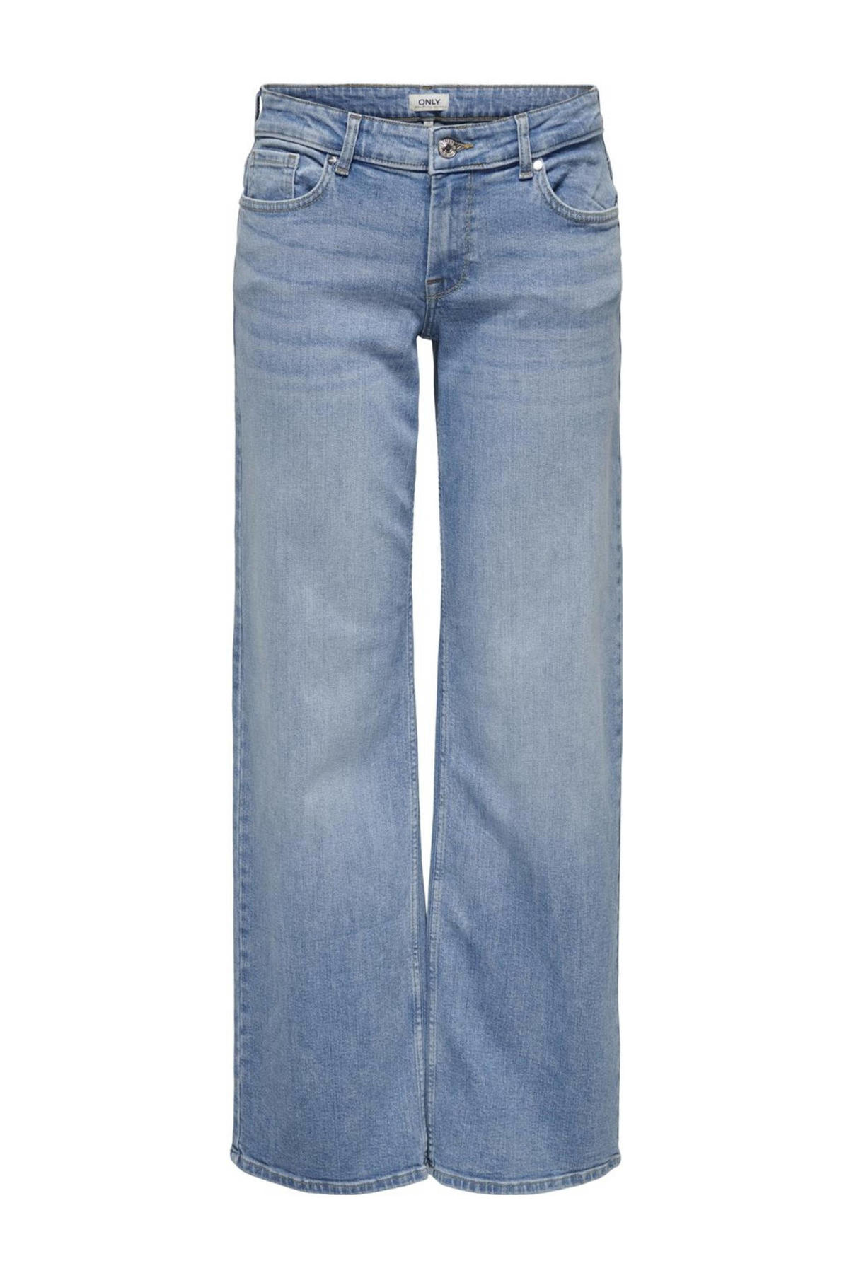 Low-Waist Wide Leg Denim Jeans