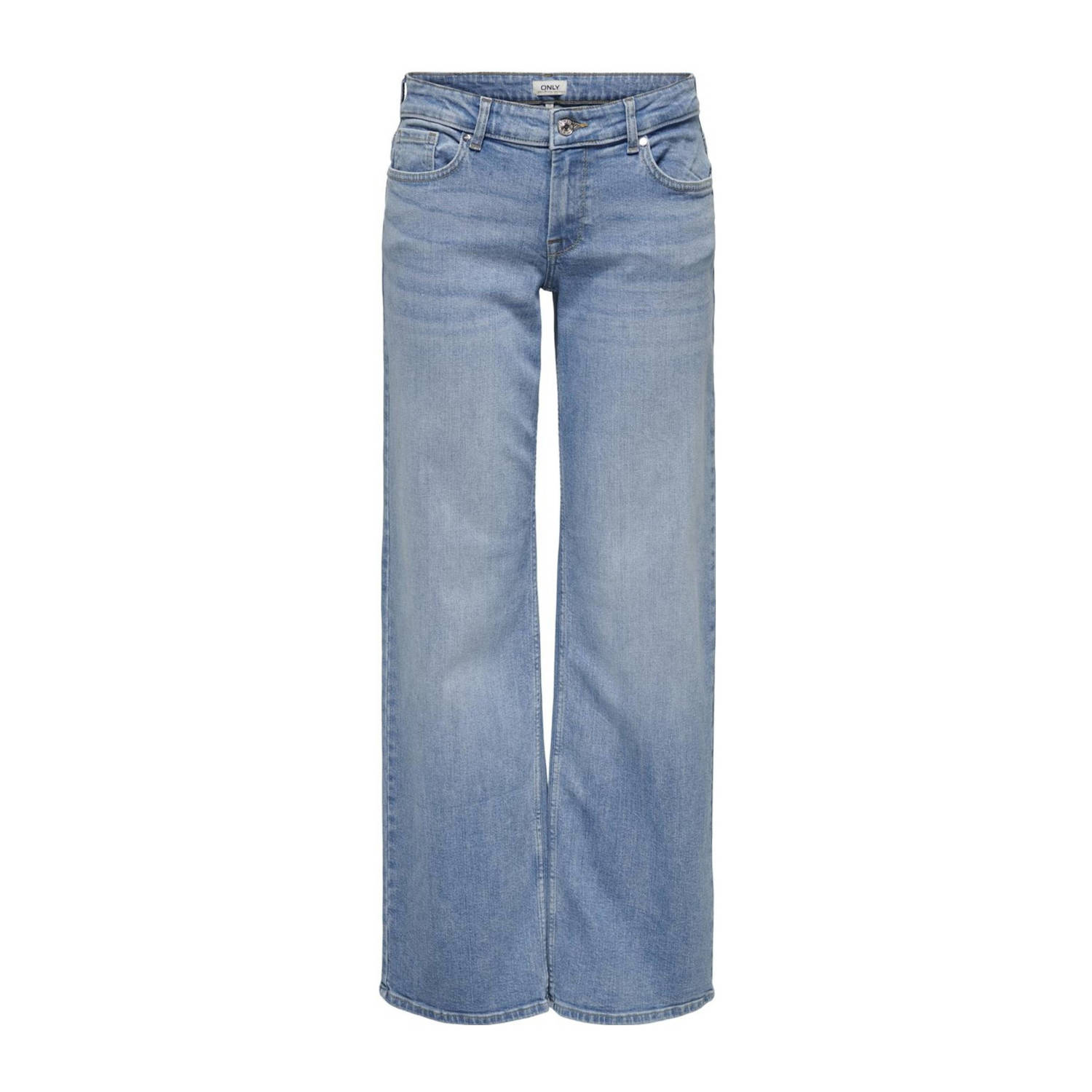 ONLY low waist wide leg jeans ONLJUDY light blue denim