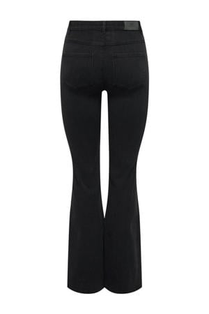 high waist flared jeans ONLHENNI black denim