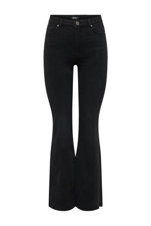 high waist flared jeans ONLHENNI black denim