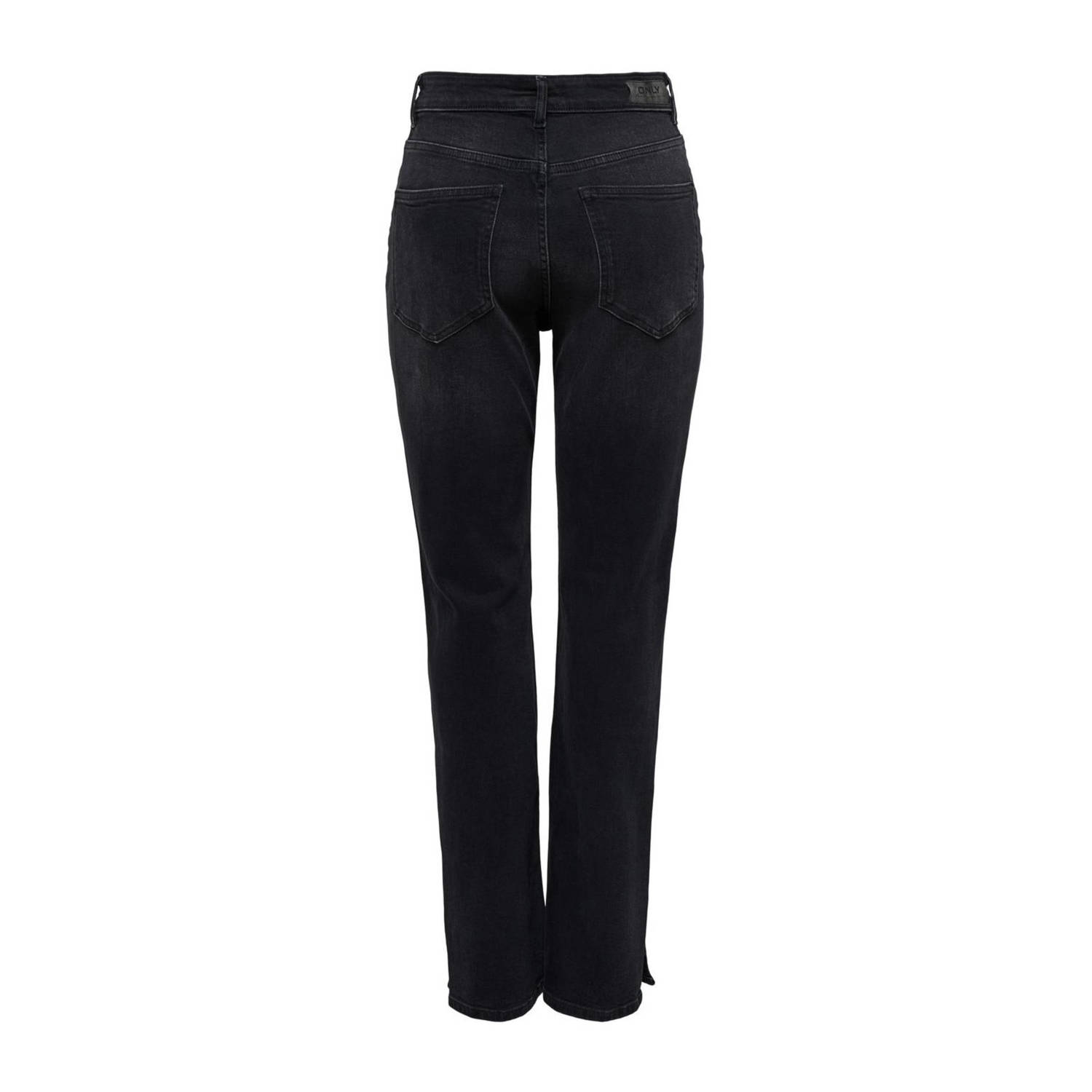 ONLY high waist straight leg jeans ONLBILLIE black denim