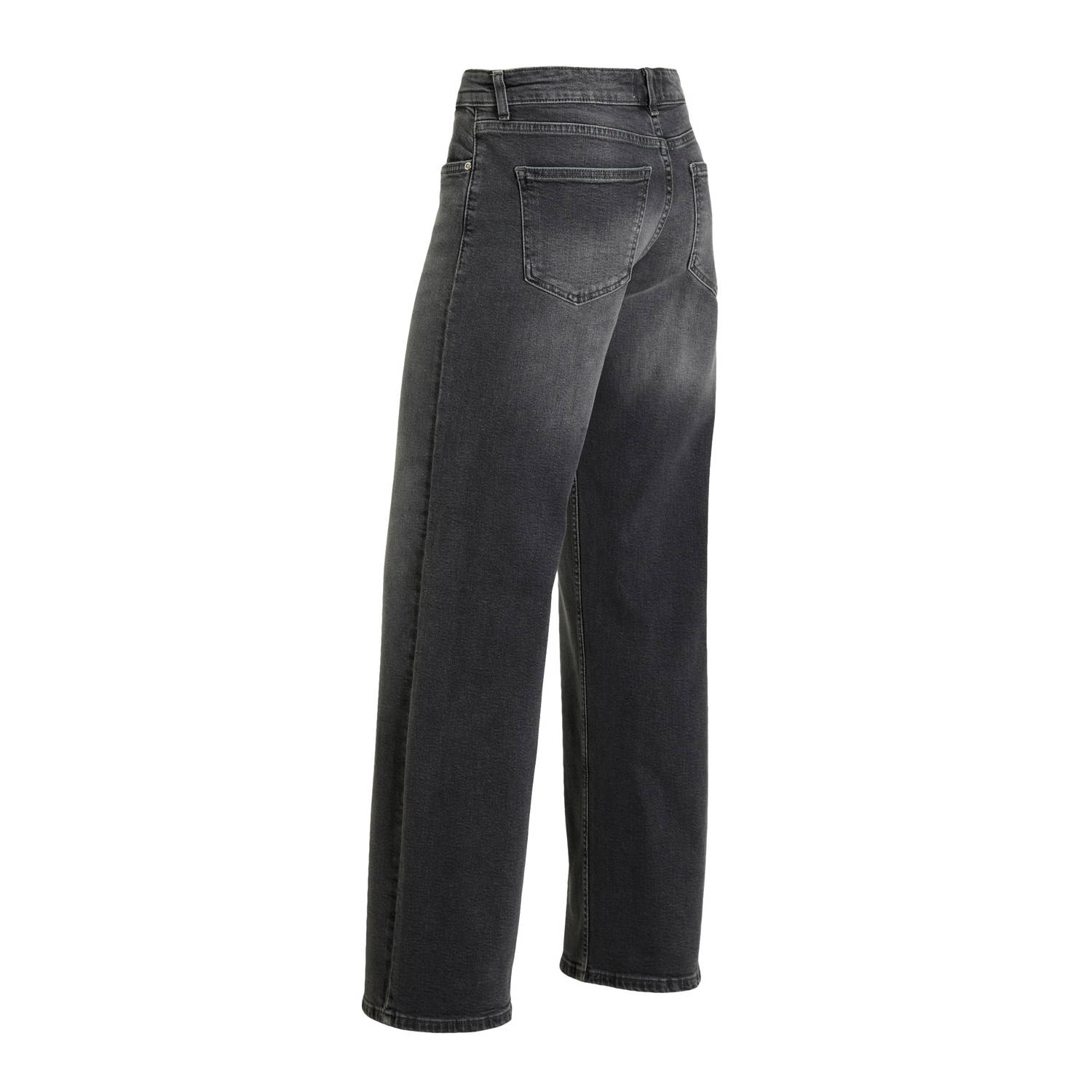ONLY low waist wide leg jeans ONLJUDY dark grey denim