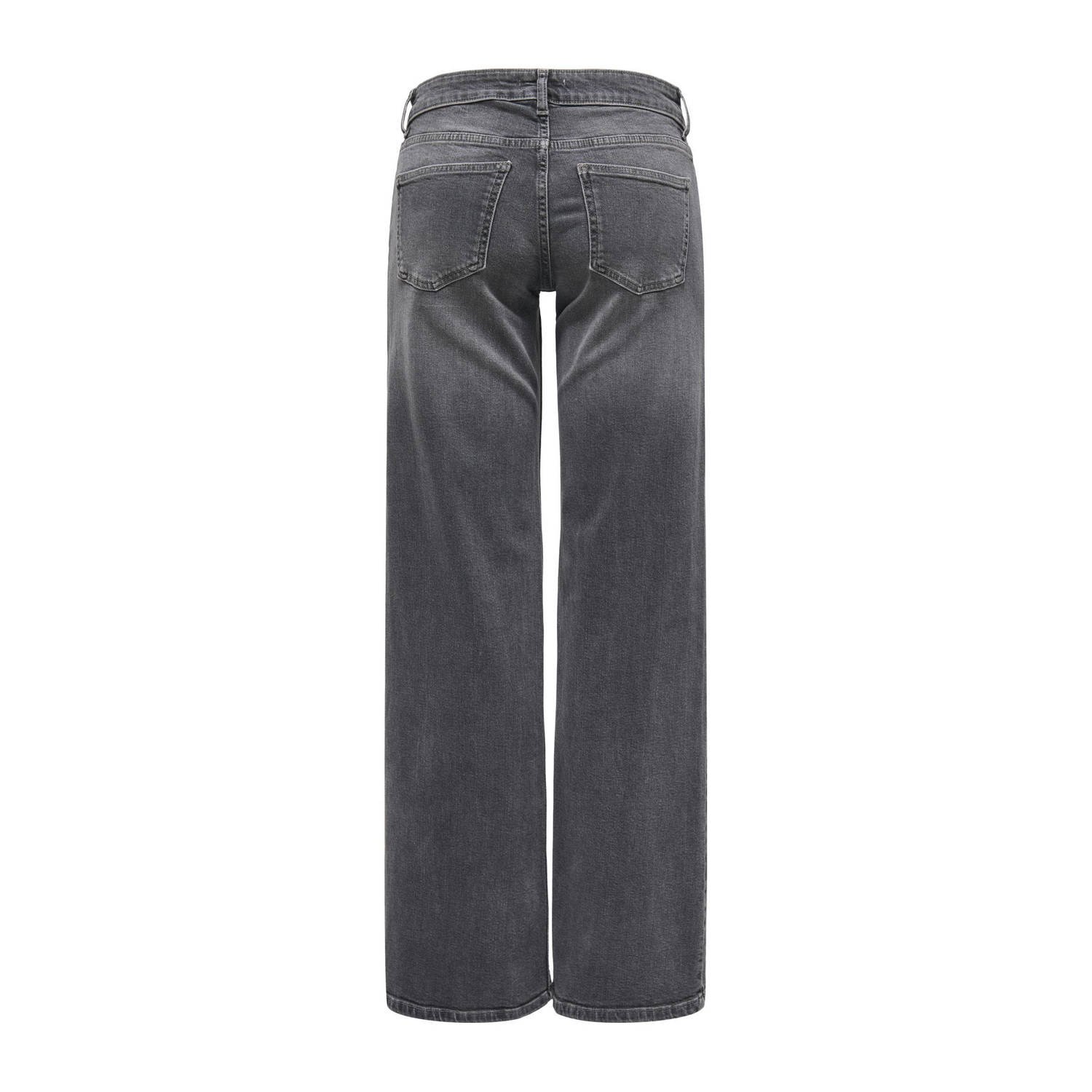 ONLY low waist wide leg jeans ONLJUDY dark grey denim