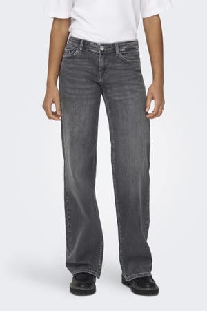 low waist wide leg jeans ONLJUDY dark grey denim