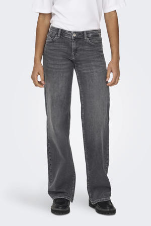 low waist wide leg jeans ONLJUDY dark grey denim