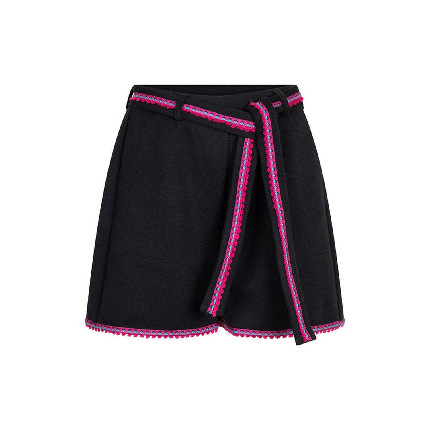 Lofty Manner high waist regular fit short zwart roze blauw