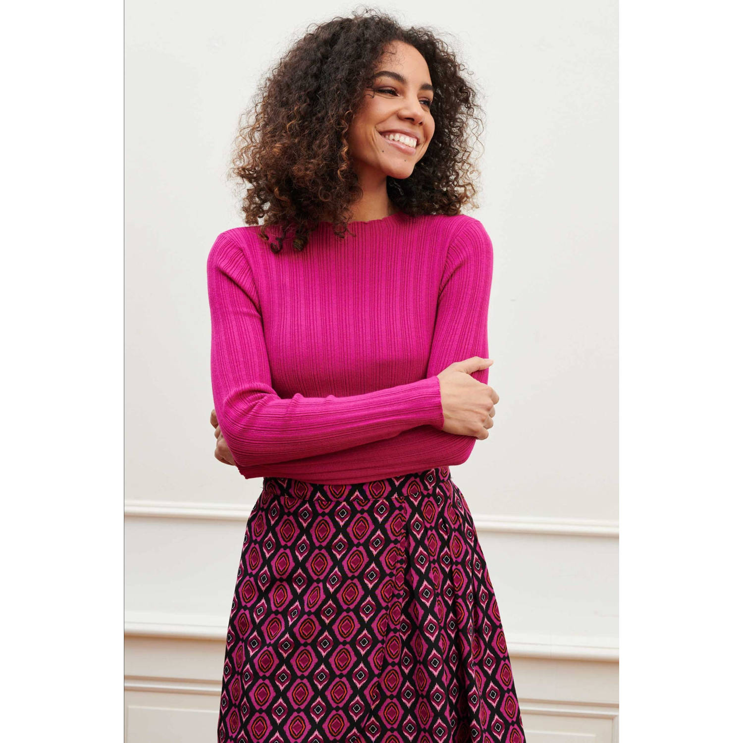 Lofty Manner gebreide trui roze
