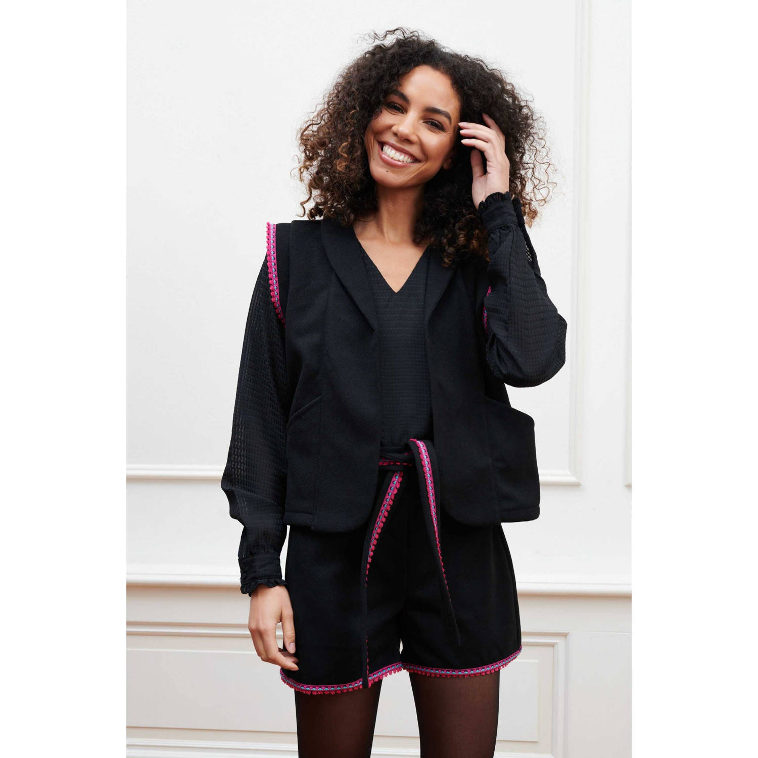 Lofty Manner gilet zwart