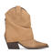 PS Poelman suède cowboylaarzen met flap beige