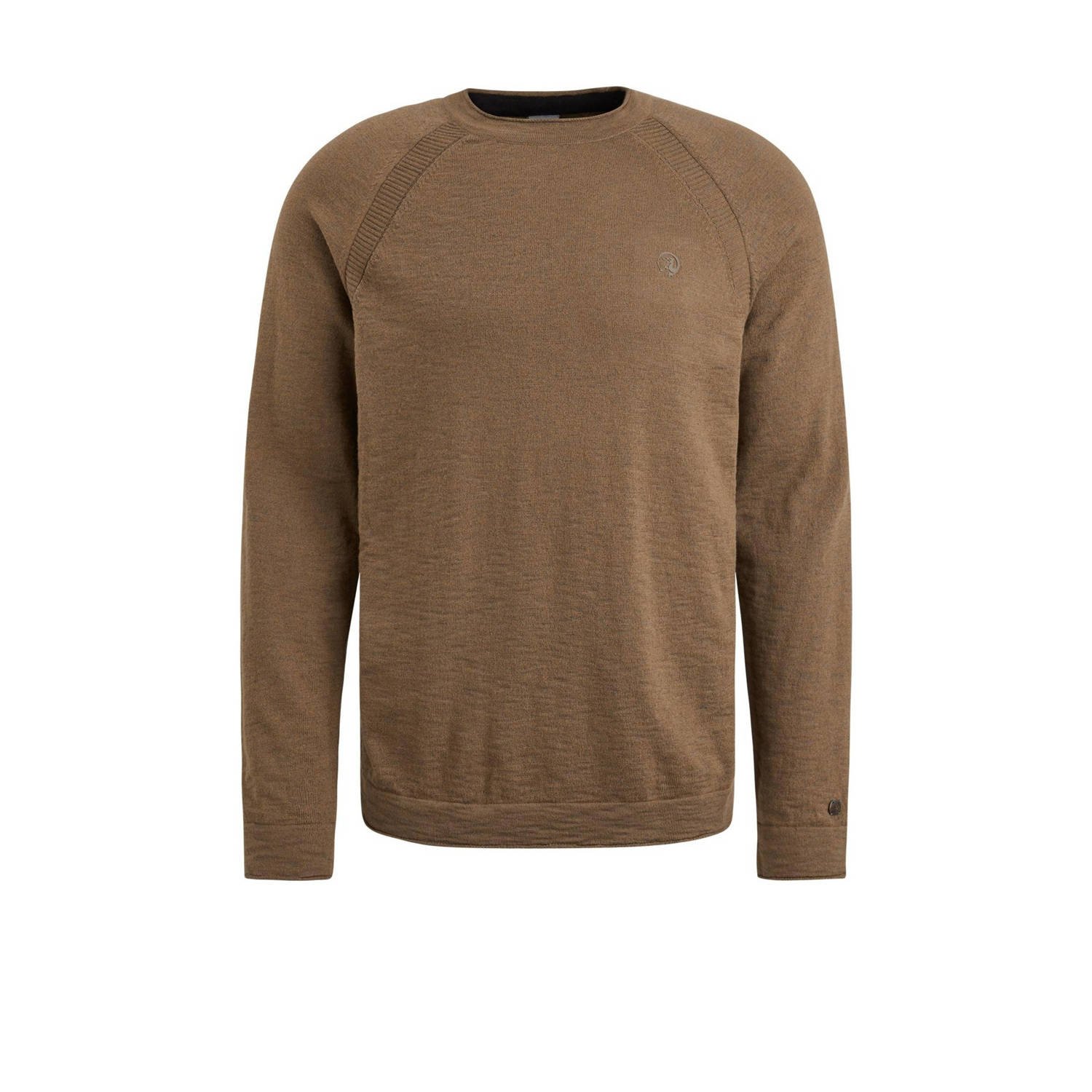 CAST IRON Heren Truien & Vesten Crewneck Cotton Heather Bruin