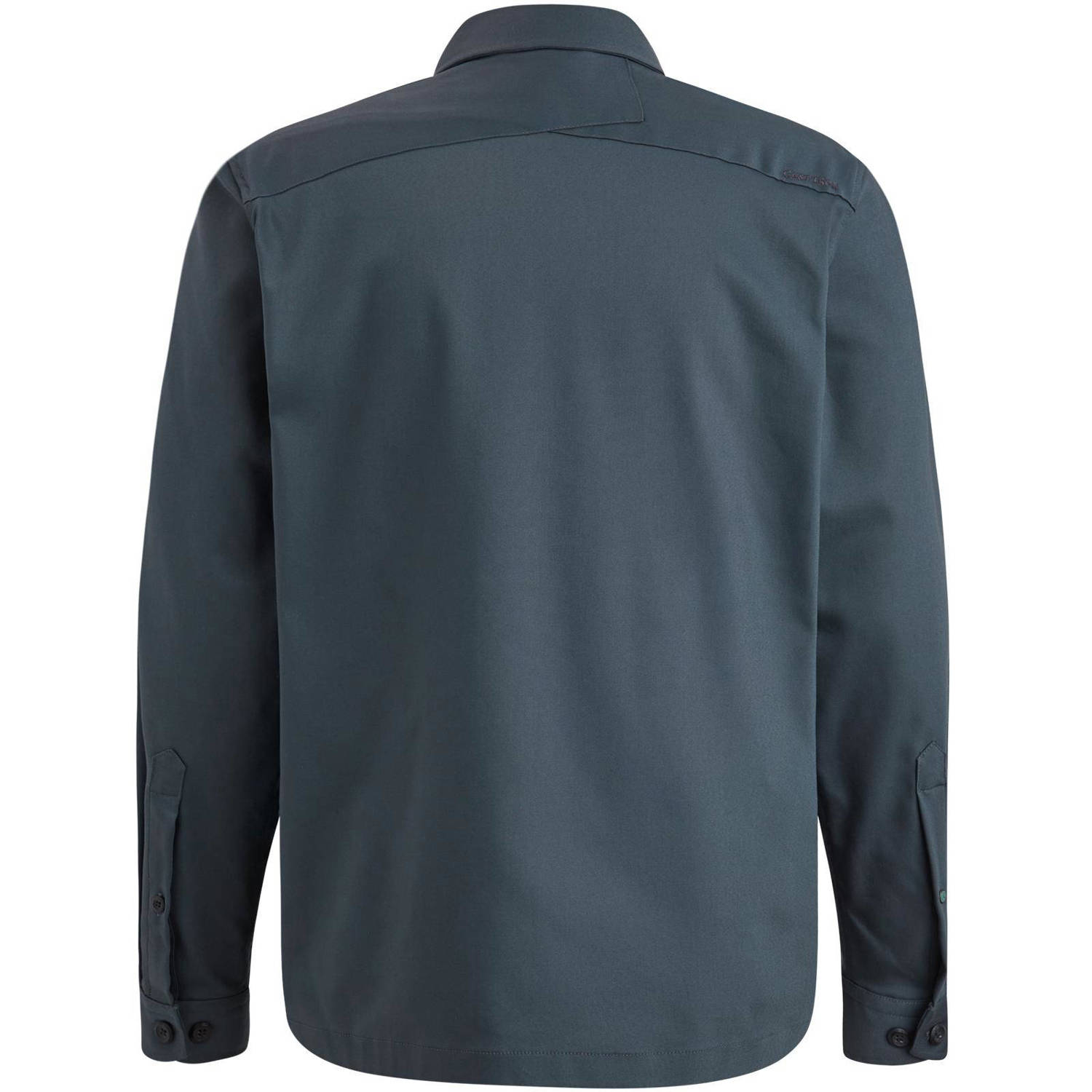 Cast Iron regular fit overshirt blauw