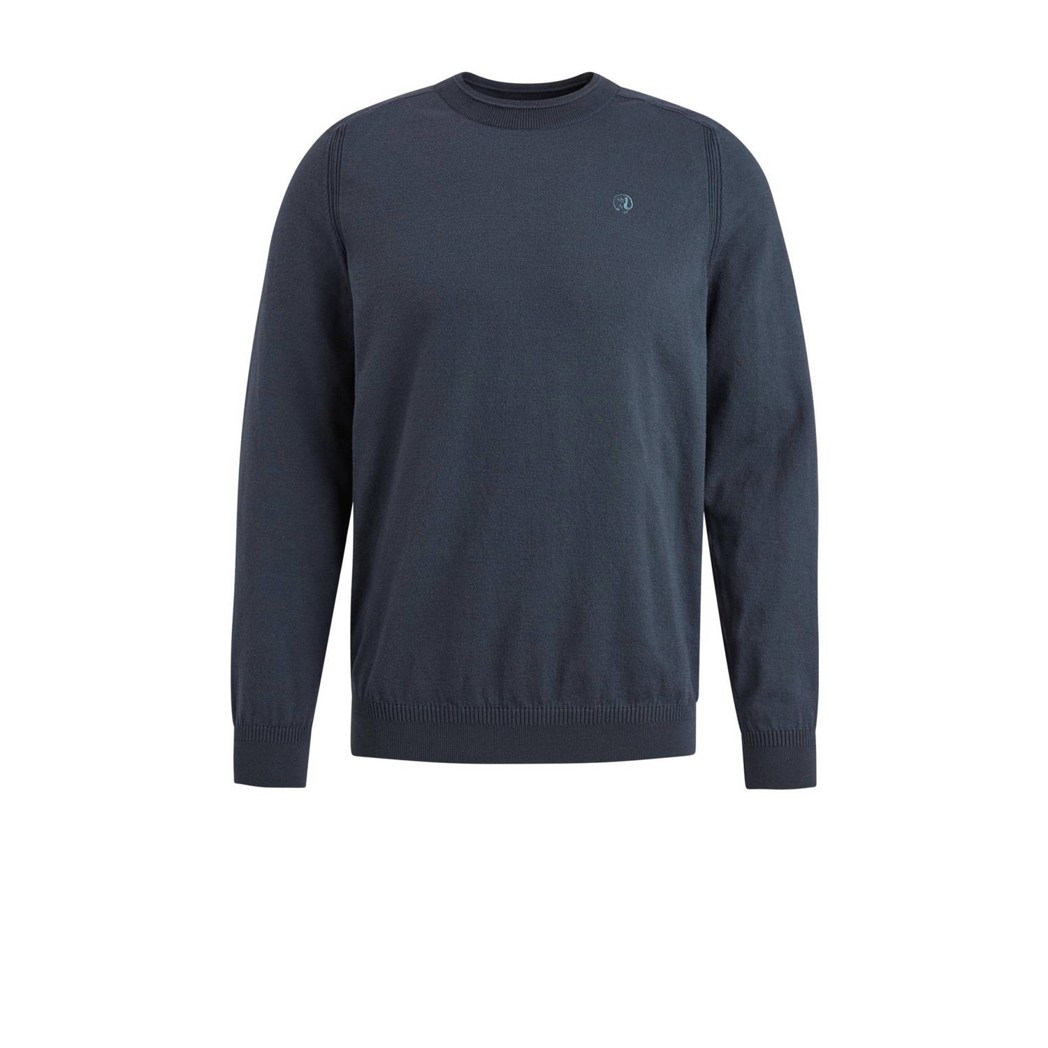 CAST IRON Heren Truien & Vesten Crewneck Essential Cotton Stretch Blauw