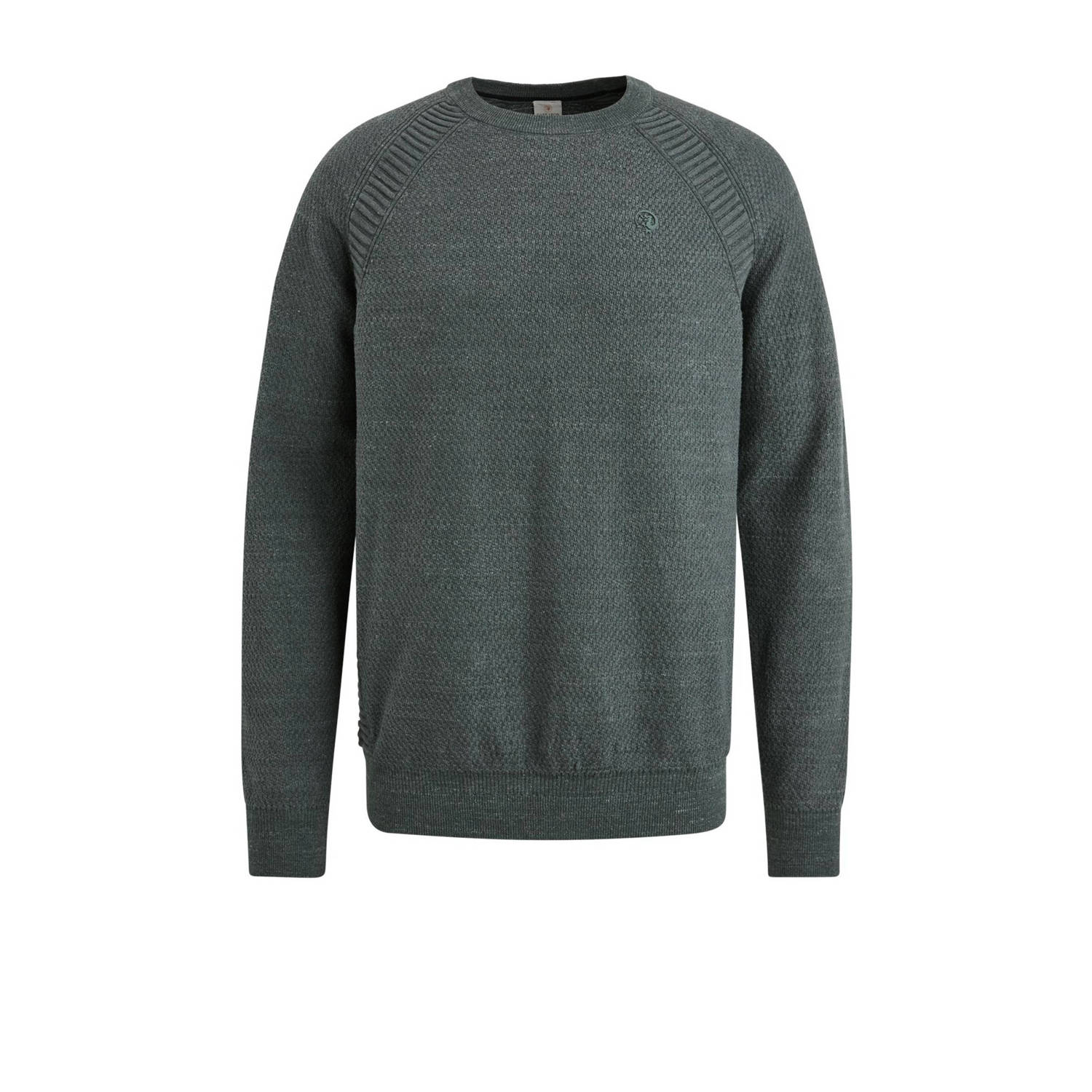 CAST IRON Heren Truien & Vesten Crewneck Cotton Heather Plated Blend Groen