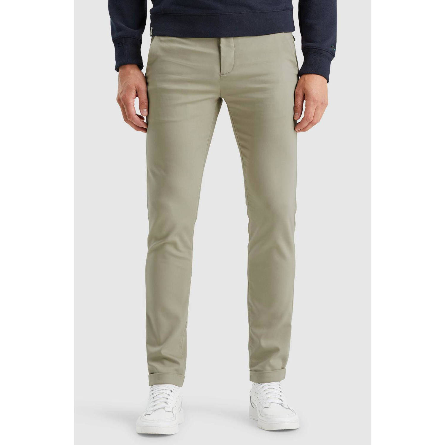 Cast Iron slim fit chino RISER groen