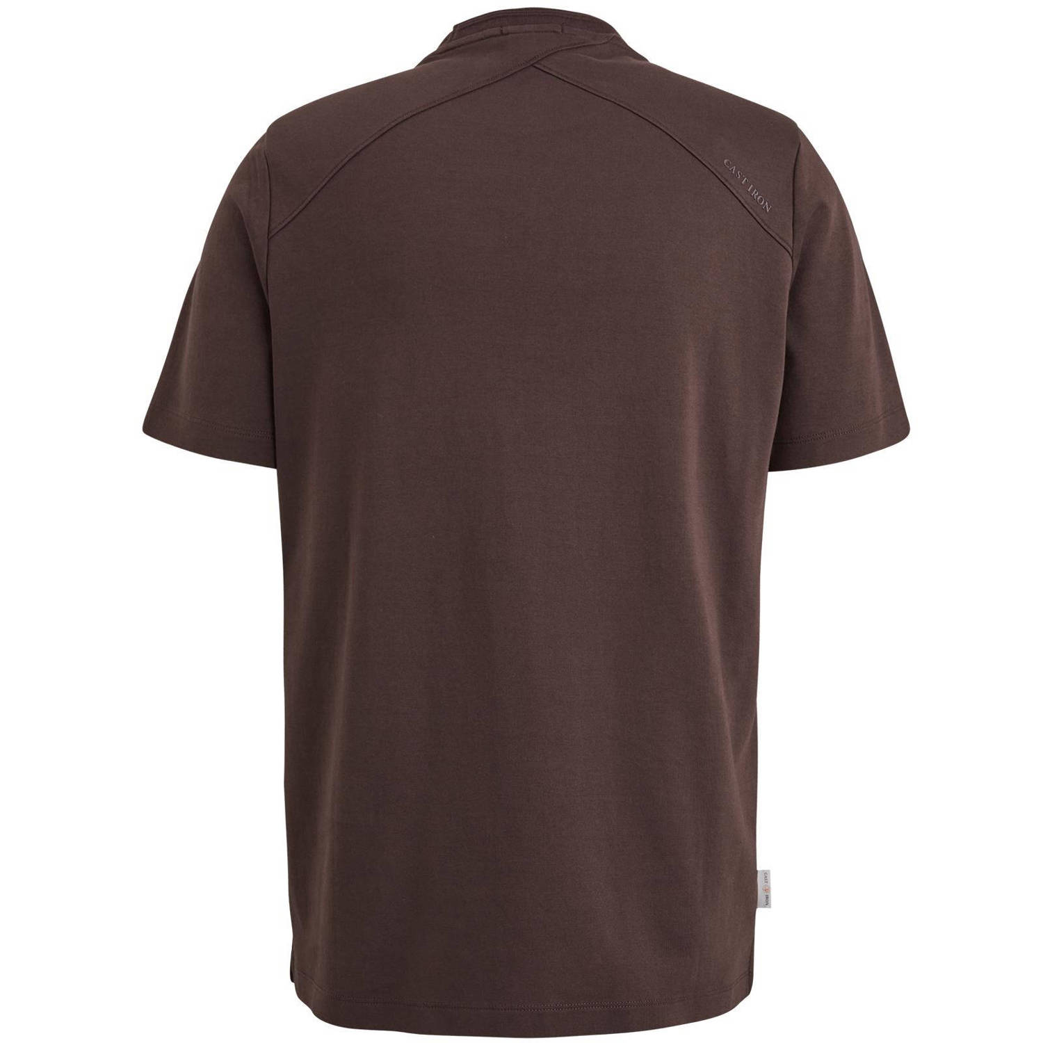 Cast Iron regular fit T-shirt bruin