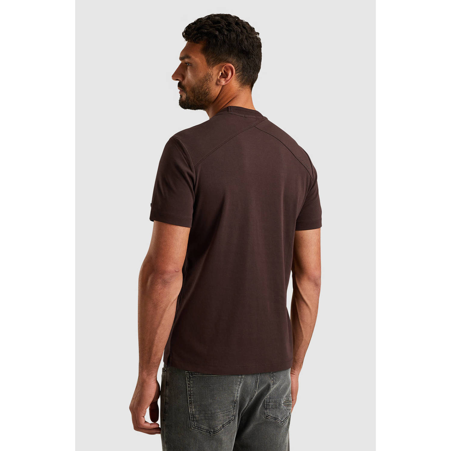 Cast Iron regular fit T-shirt bruin