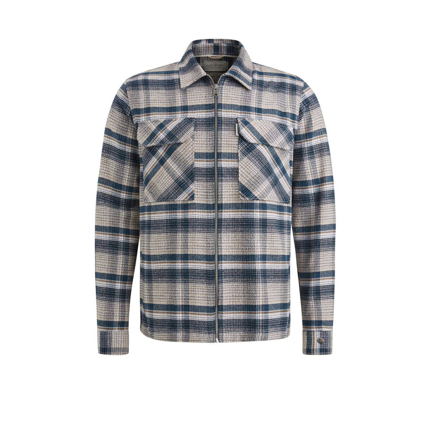 Cast Iron overshirt blauw