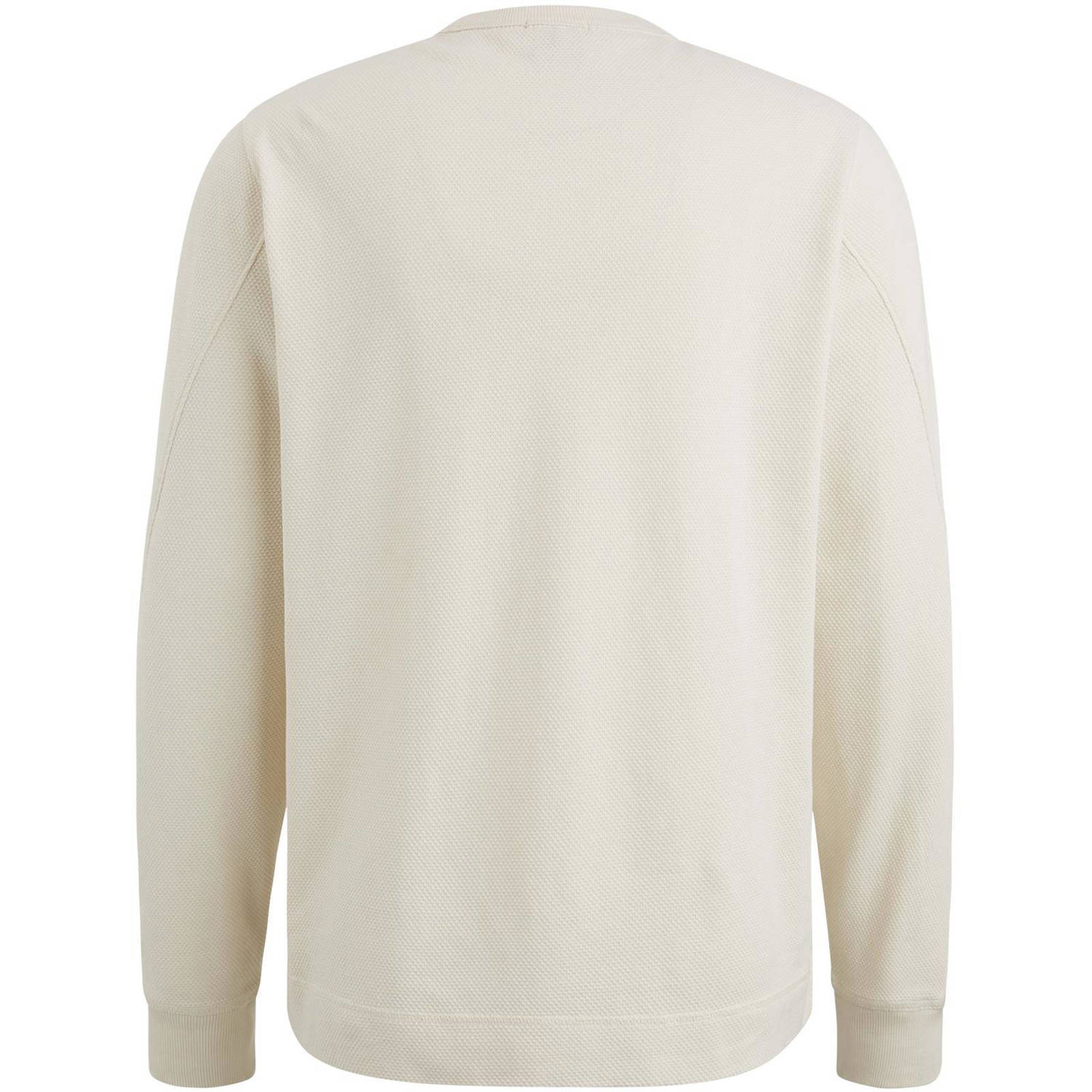Cast Iron gebreide regular fit longsleeve ecru